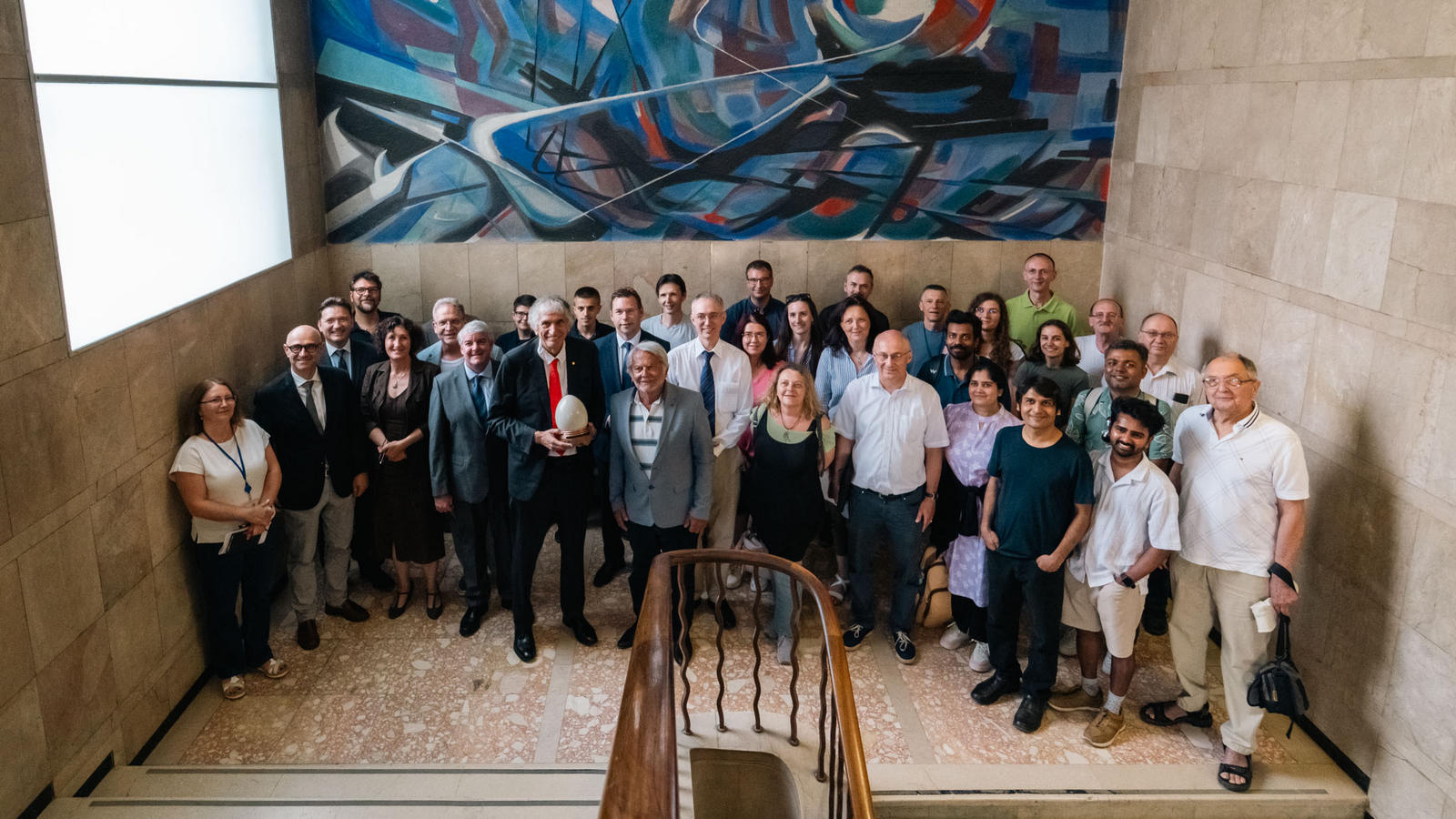Scientists and guests at IRB